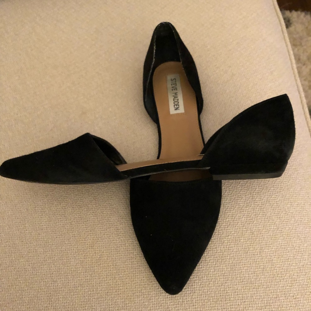Steve Madden black shade flats